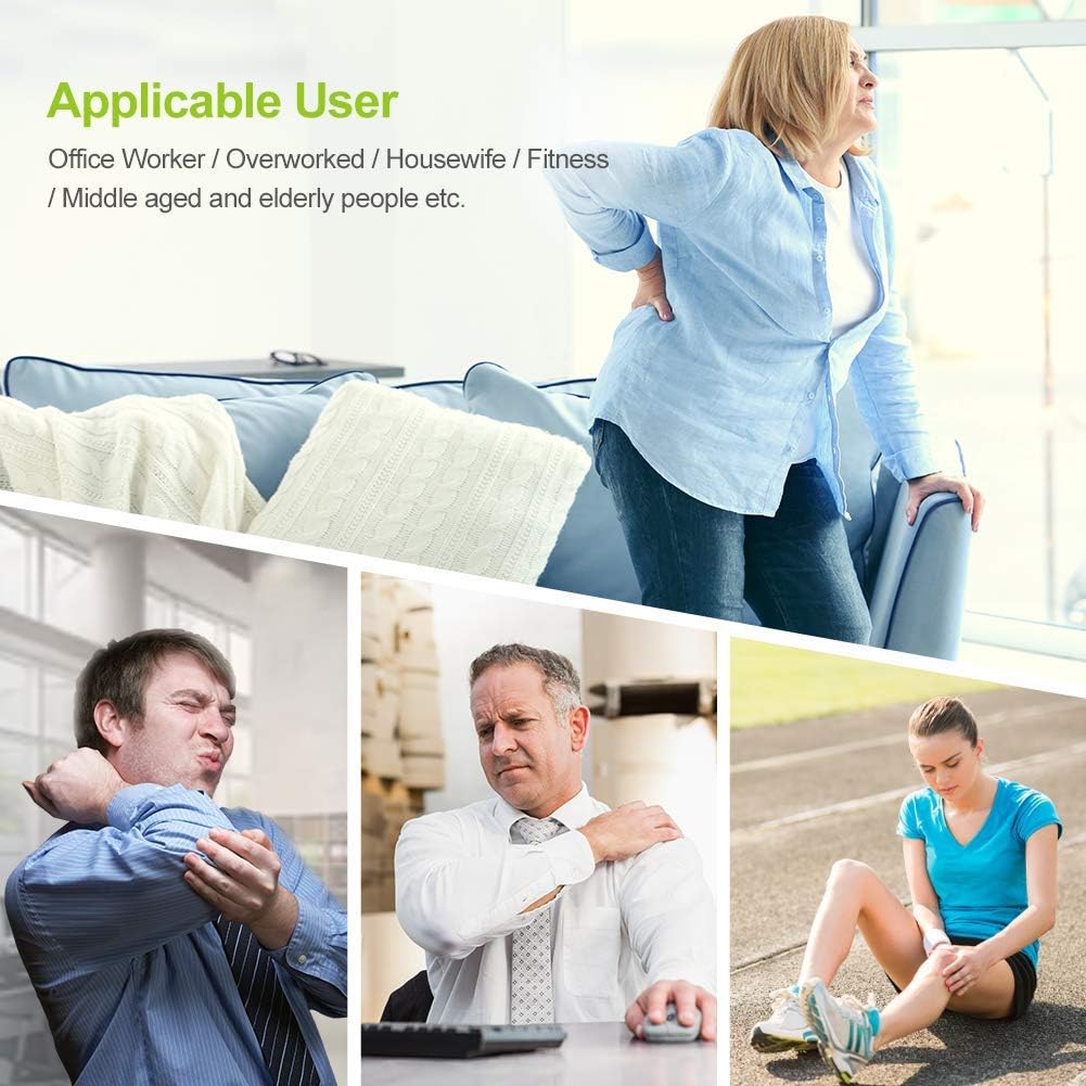 AUVON Dual Channel TENS Unit Muscle Stimulator Machine with 20 Modes, 2" and 2"x4" TENS Unit Electrode Pads: Health & Personal Care