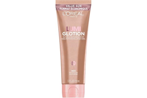L’Oréal Paris Lumi Glotion Jumbo, Natural Glow Enhancer for Face & Body, Instantly Hydrates and Illuminates Skin, Sheer Colou