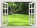 wall26 Removable Wall Sticker/Wall Mural - Garden Green Grass | Creative Window View Wall Decor - 36