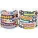 Zhanmai 10 Pieces Woven Bracelets Handmade Friendship Bracelets Multi Color Braided Bracelet for Wrist Ankle