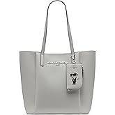 KARL LAGERFELD Paris Women's Louise Leather Tote Bag with Karl Tag