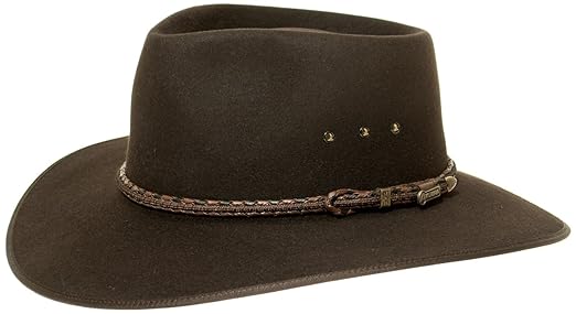Akubra Cattleman Filzhut aus Australien Santone Tanbark Brown