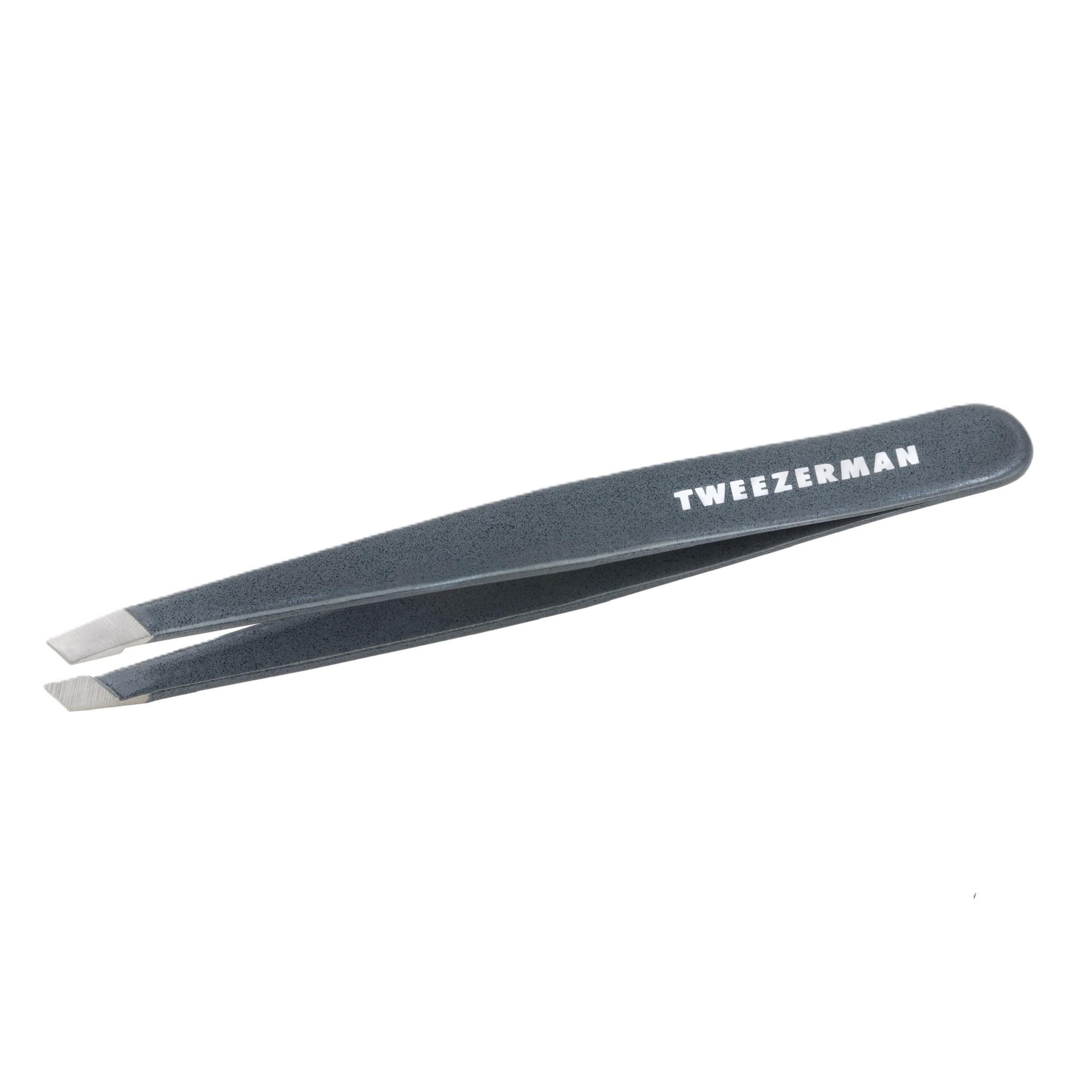 Tweezerman Stainless Steel Slant Tweezer (Blue Stone)