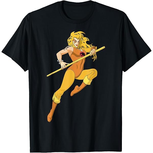 Amazon.com: Thundercats Tygra Retro Sunset Portrait T-Shirt