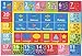 KC CUBS Playtime Collection Math Symbols, Numbers and Shapes Educational Learning Area Rug Carpet For Kids and Children Bedroom and Playroom (3' 3