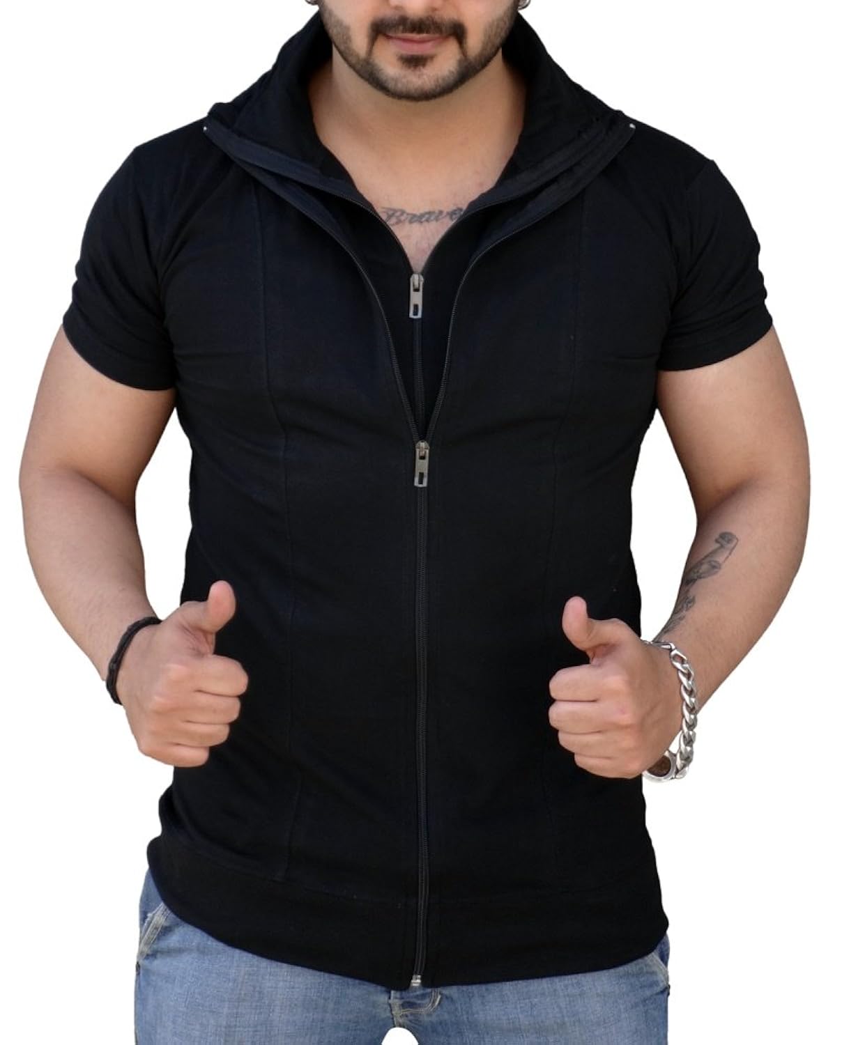 black collection men's cotton t-shirt (bcsa0002_black_large)