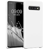 kwmobile Case Compatible with Samsung Galaxy S10 Case - TPU Silicone Phone Cover with Soft Finish - White Matte