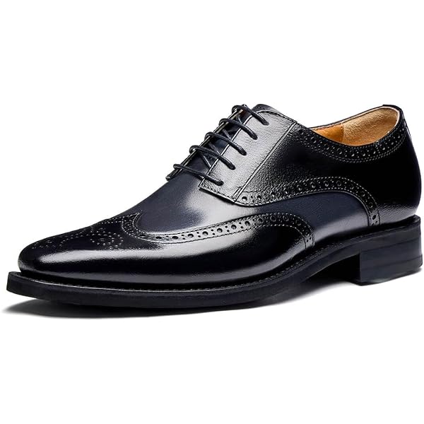 NIB Bolano Men\'s Black and White Leather Wingtips Dress Shoes Bolano Lawson leather dress shoes men size 11, Wingtip Lace  main image 4