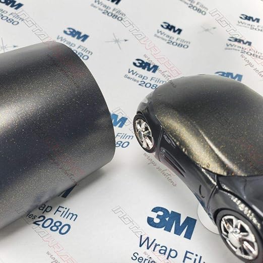 Satin Gold Dust Black Wrap