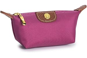 Zitokin Womens Unique Change Purse Vintage Nylon Zip Coin Wallet Mini Bag (Rose Purple)