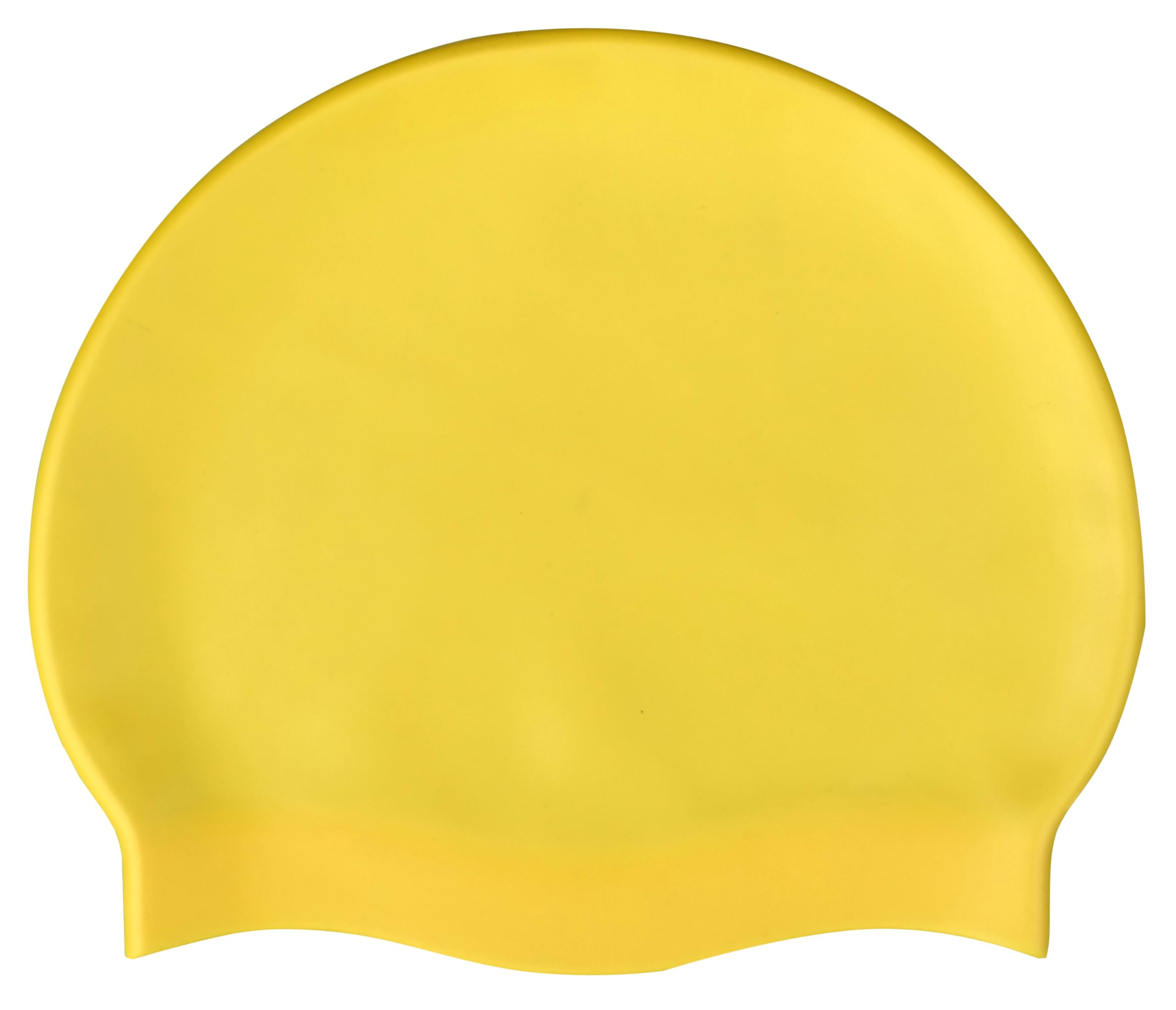 CHEX Stretchy Silicone Unisex Women Men One Piece Swimming Hat Swim Cap Plain Unbranded Fluo Dark Pastel Colours One Size Adults 8+ Years Easy Pull On Swim Hat (Yellow)