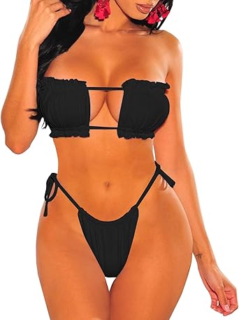 strapless thong swimsuit
