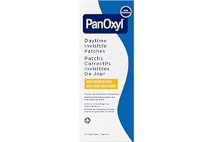 PanOxyl Daytime Invisible Patches for Face, with Salicylic Acid, Help Cover Blemishes, Unclog Pores and Exfoliate, 20 Large P