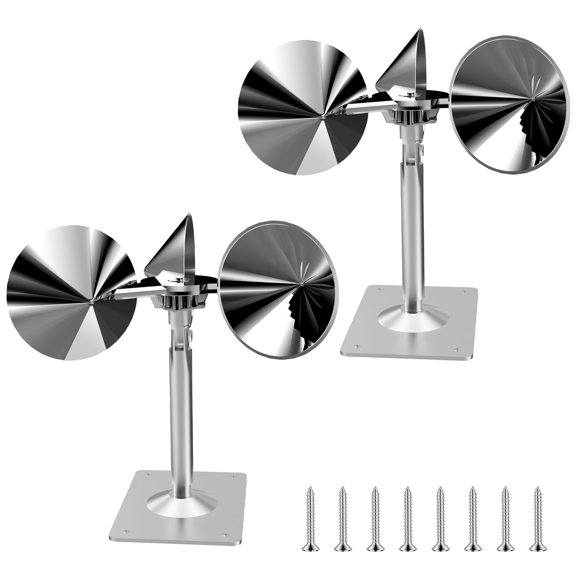 Photo 1 of Bird Reflectors to Keep Birds Away, Scare Devices- Bird Spinners to Keep Pigeons Sparrows, and Woodpeckers Away for Outside (2PC)