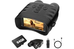 ADOTURE DIRECT Adoture Night Vision Binoculars for Adults, Night Vision Goggles Tactical Gear Security Accessories with 3" HD Screen 64 GB SD Card Rechargeable Battery for Camping Fishing, 2.5K Videos & 30Mp Photos