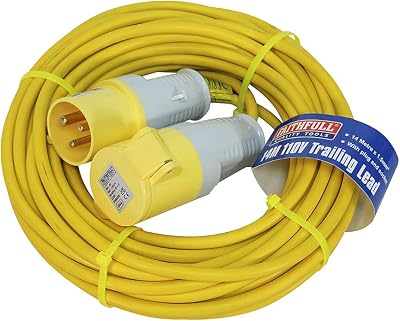 Faithfull 110V 16A 1.5mm 14m Trailing Lead Extension Cable Heavy Duty