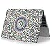 iCasso New Art Fashion Image Series Ultra Slim Light Weight Rubberized Hard Case Glossy Clear Crystal Snap-On Hard Cover Case for MacBook Air 13 (Model: A1369 and A1466) - Moroccan Pattern