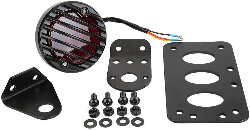 NATGIC Motorcycle Tail Light Brake Light 12V Running Light Indicator Lights License Plate Light Stop Light with Bracket - Image 5