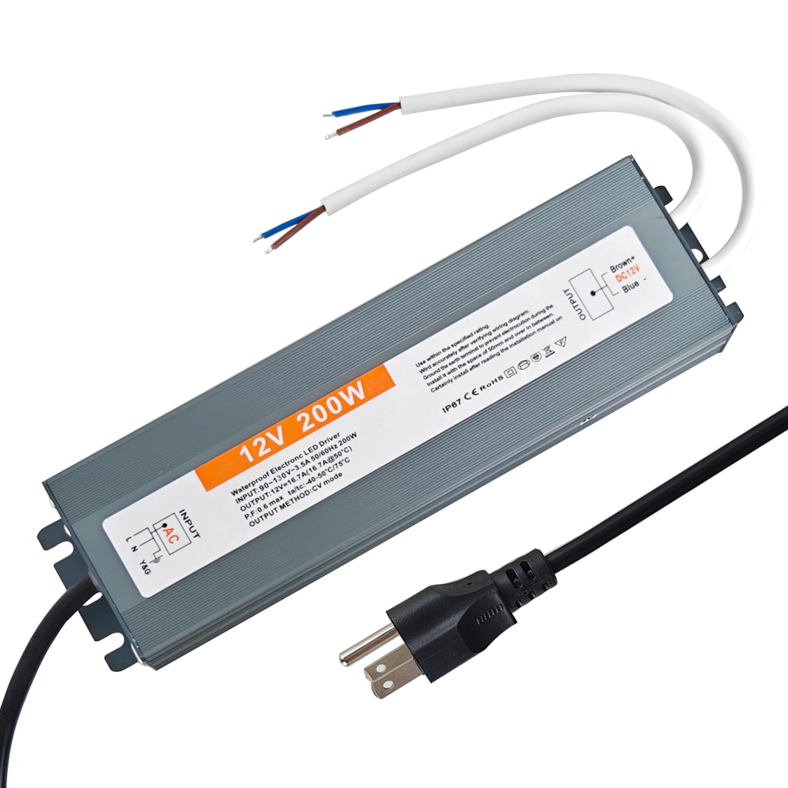 LED Driver 12V 200W LED Power Supply Waterproof