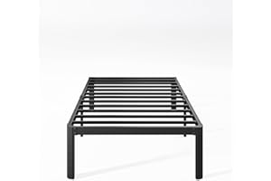 Nordicbed 14 Inch High Platform Twin Bed Frame No Box Spring Needed, Metal Bed Frame Twin, Noise Free, Easy Assembly, Heavy Duty, Black