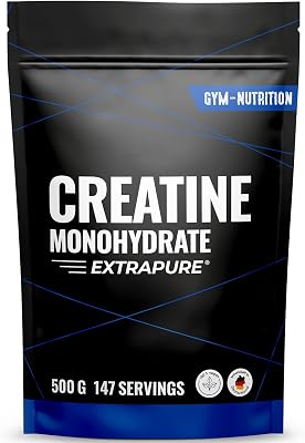 Creatin Monohydrat Pulver – 500g – Mikronisierte Qualität