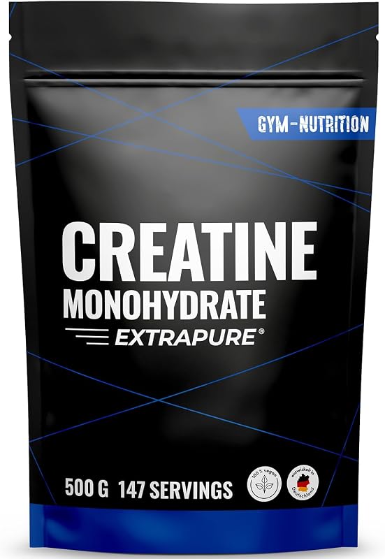 Creatin Monohydrat Pulver – 500g – Mikronisierte Qualität