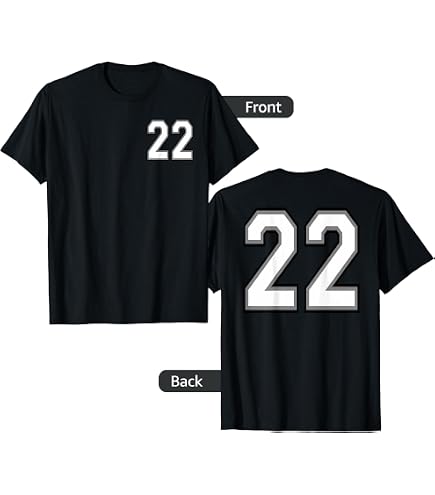 Amazon.com: Number 22 Sports Jersey Number Player Uniform Blue