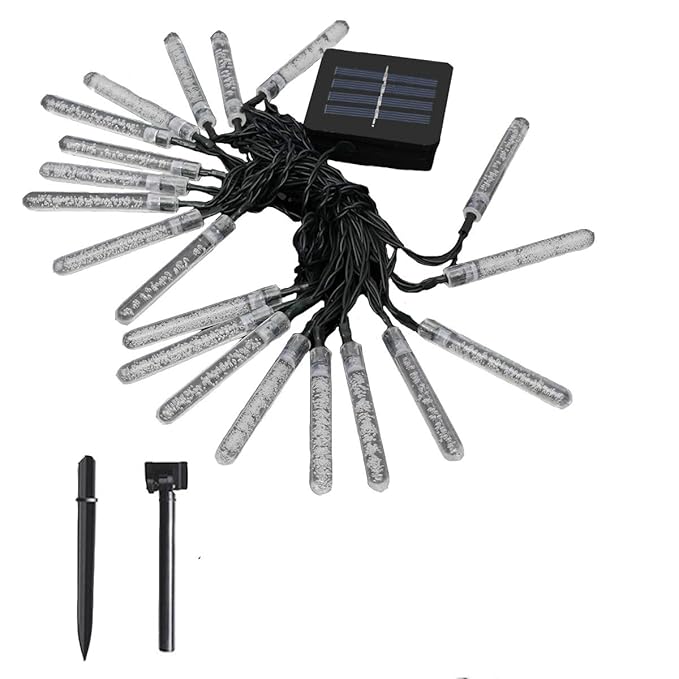 Electomania String Lights 6m/20ft 30 LED Water-Resistant Lights Festival Decoration Ice bar Garden Lights String Lights for Indoor Outdoor Bedroom Patio Lawn Garden Wedding Party Decorations