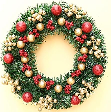 Addobbi Natalizi Amazon.Yirenfeng Addobbi Natalizi Corona In Rattan 30 40 50 60 Anello In Rattan Pianta Natalizia Con Pendente Per Albero Di Natale 40 Cm A Amazon It Casa E Cucina