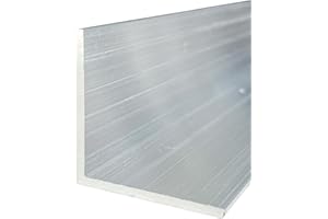 Xadnitu 1 Piece 2" x 2" x 1/4" Aluminum Angle 6061, Angled Aluminum Extrusion for DIY, Home Improvement and Construction, 48" Length