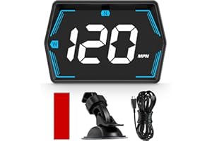 Liiiyuan G20 Digital GPS Speedometer, Universal Head-Up Display for Cars, Small LED Display Speed MPH Compass Direction, Plug and Play for All Vehicles