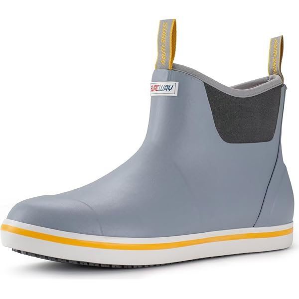 Waterproof Ankle Deck Boots For Fishing & Boating - Non-Slip Boots For Men & Women, Lightweight & Comfortable Outdoor Shoes