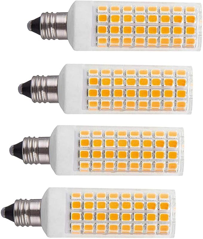 Kinglight 4Pack JDE11 LED, E11 Led Bulbs 60W 75W 100W Equivalent