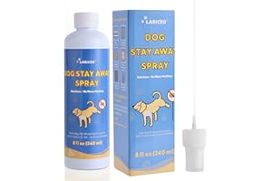 LARICEO 8 oz Not Here Dog Spray - Dog Stay Away - Safe Dog Repellent Spray for Peeing - Dog Stop Peeing Training Spray - Achieve Effective Pet Training