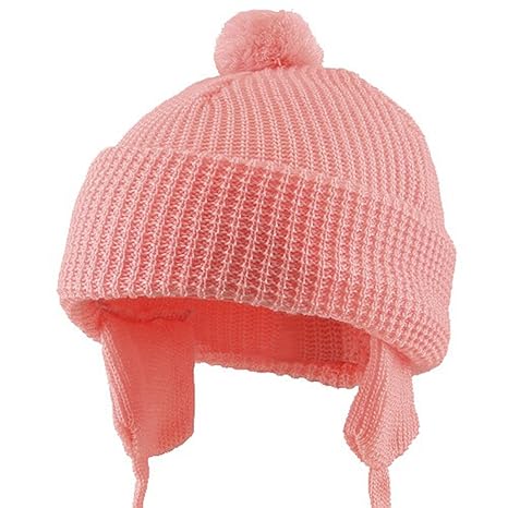 pink hat with ear flaps