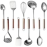 Kitchen Utensil Set, 9 Piece Stainless Steel Cooking Utensil Set, Kitchen Gadgets Cookware Set, Best Gift - Kitchen Tool Set 