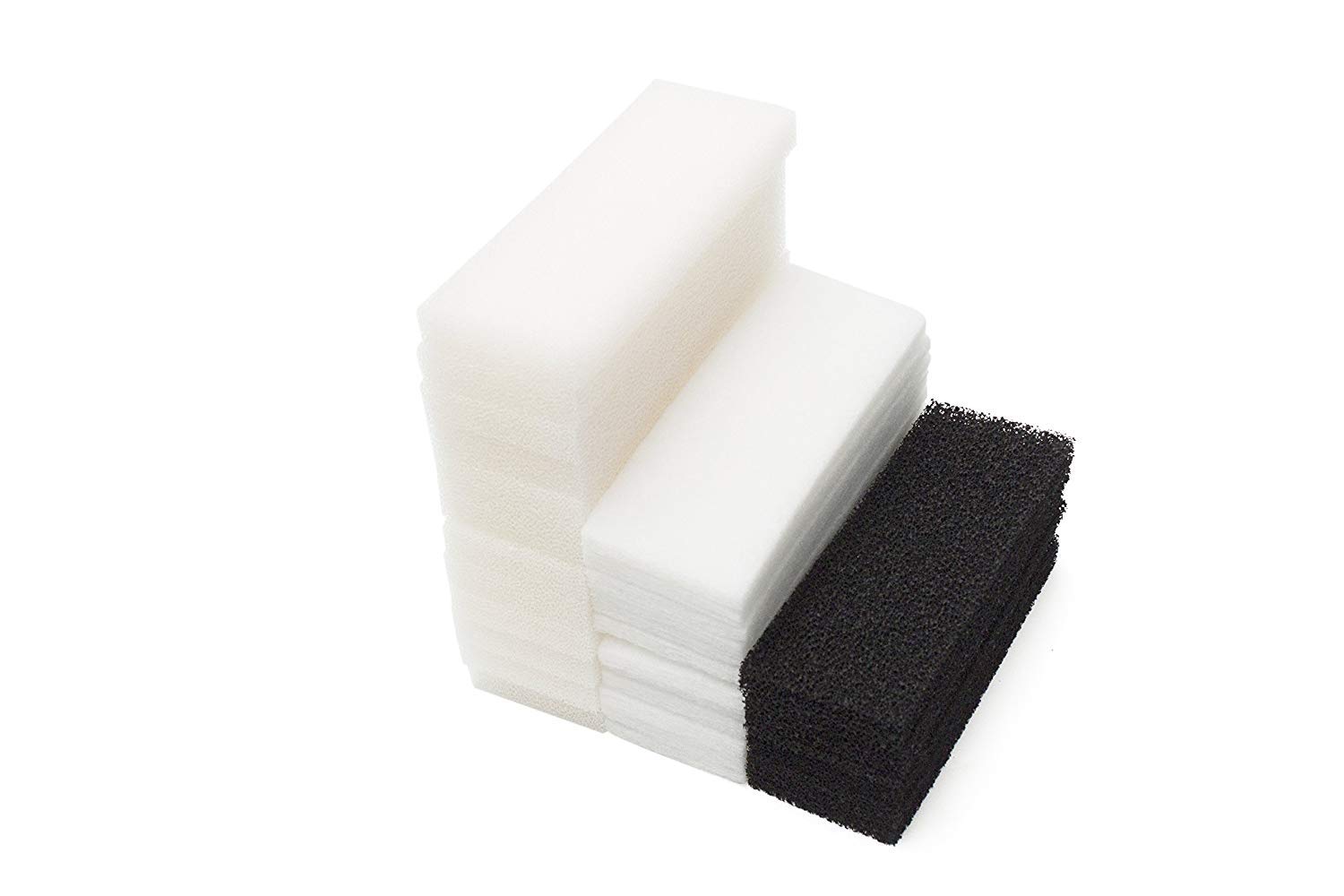 LTWHOME Compatible with Foam Carbon Polyester Filter Pads Set Fit for Fluval 4 Plus + Filter(Pack of 36)