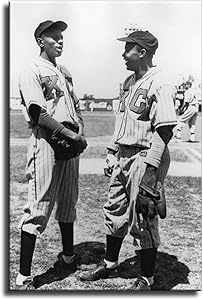 FINDEMO Jackie Robinson and Satchel Paige Poster Painting on Canvas Bedroom Wall Art Decoration Pictures Home Decor -682 (unframed,12x18inch)
