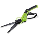 WORKPRO Grass Shears Handheld, Grass Clippers with 360 Degree Swivel Blades | 15-Inch Manual Grass Cutter, Ultra-Sharp Blade, TPR Coated Handle, Gardening Scissors for Precise Lawn Trimming