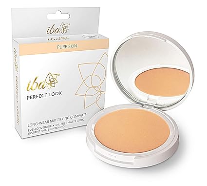 Iba Halal Care Perfect Look Long Wear Mattifying Compact, Natural Coral, 9 Gm