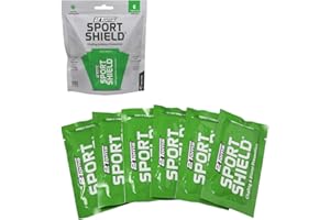 2Toms SportShield, Original Formula, All-Day Anti Chafe and Blister Prevention, Waterproof Protection from Chafing and Skin Irritation, 6 Single-Use Towelettes