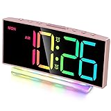 Cadmos Modern Curved Cute Digital Alarm