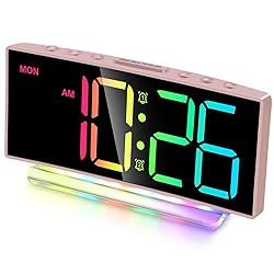 Cadmos Modern Curved Cute Digital Alarm