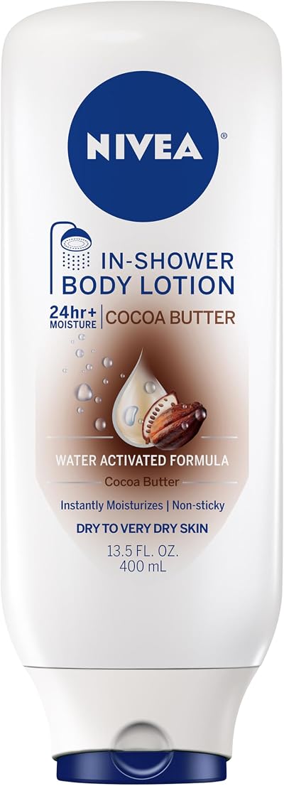 NIVEA In-Shower Cocoa Butter Body Lotion 13.5 fl oz