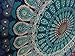 Tapestry Wall Hanging, Mandala Tapestries, Indian Cotton Bedspread, Blue Color Theme, Picnic Blanket, Wall Art, Hippie Tapestry, 140 x 220 Cms