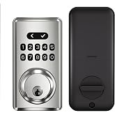 Keypad Deadbolt, Keyless Entry Door Lock,Smart Deadbolt Lock | Auto Lock &amp; One-Time Passcode, 100 User Codes, Anti-Peep Password, Easy Installation for Front Door