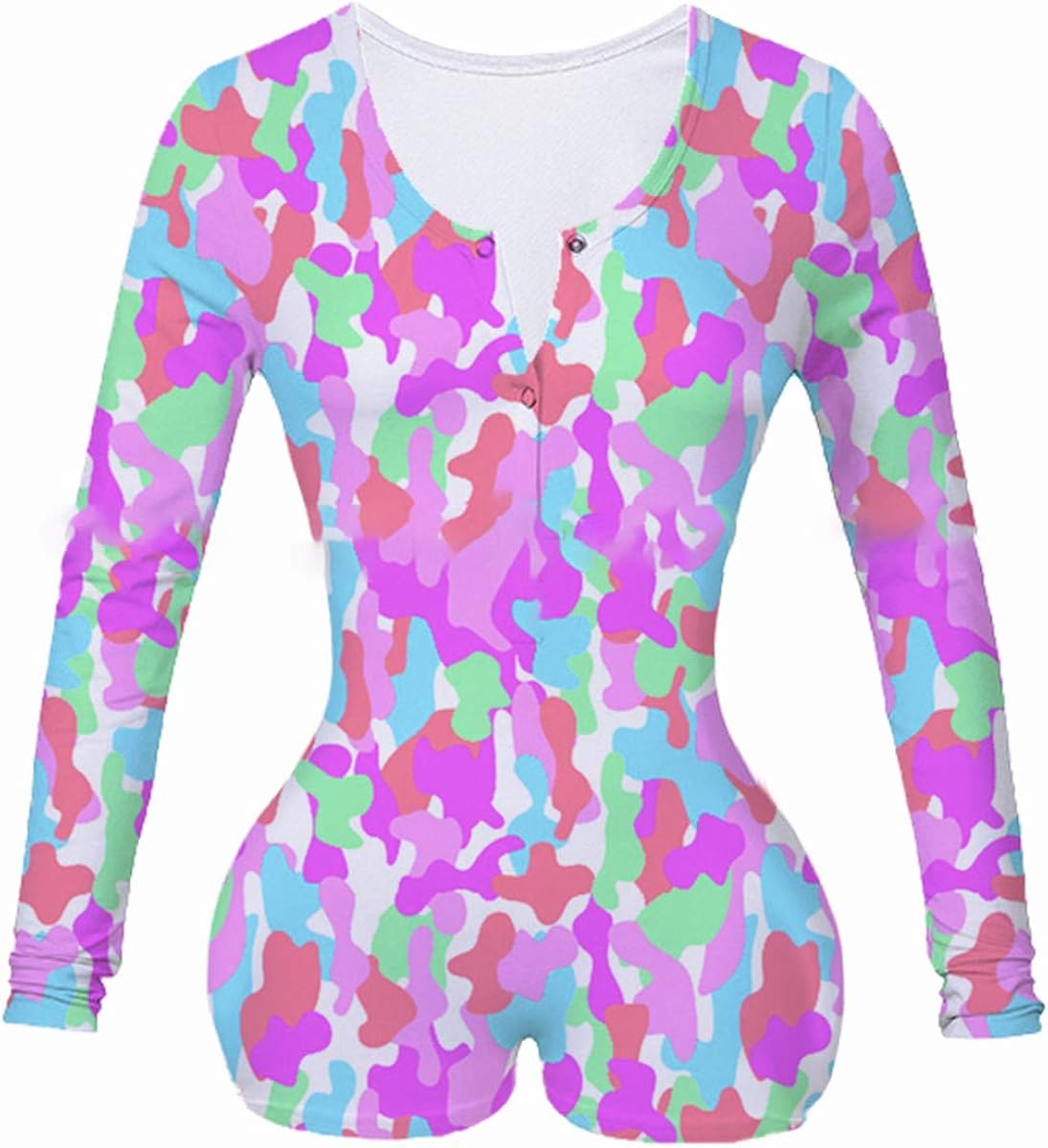 long sleeve printed jumpsuit