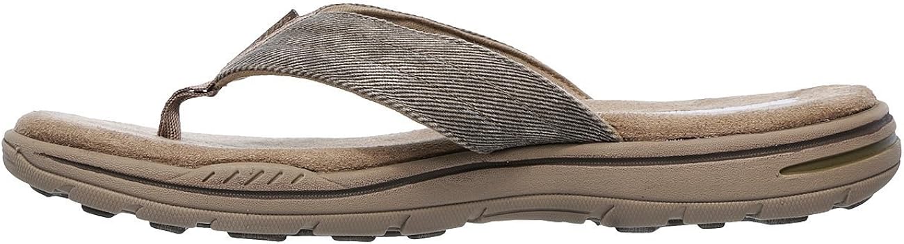 skechers men's evented rosen flip flop