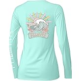 Palmyth Fishing Shirts for Women UPF 50+ Long Sleeve Fishing Shirt with Sun Protection Lightweight Quick-Dry T-Shirt