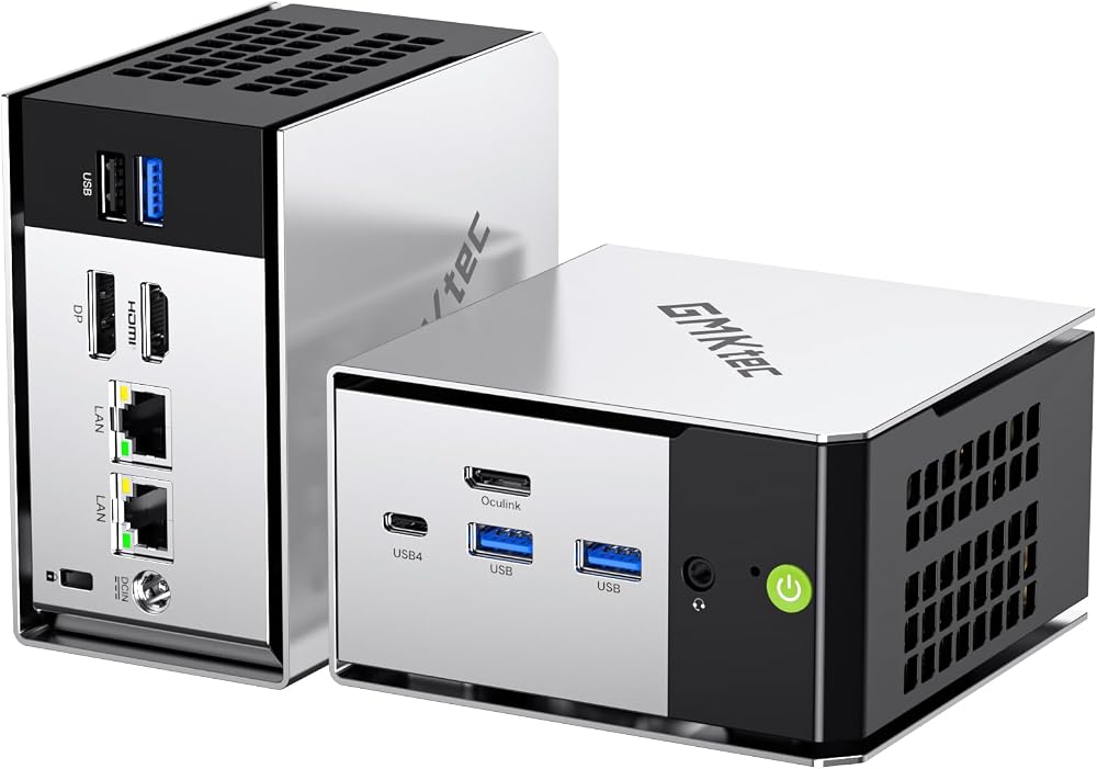GMKtec Mini PC M8 Ryzen 5 PRO 6650H 16GB RAM 1TB PCIe SSD 2.5GbE NIC
